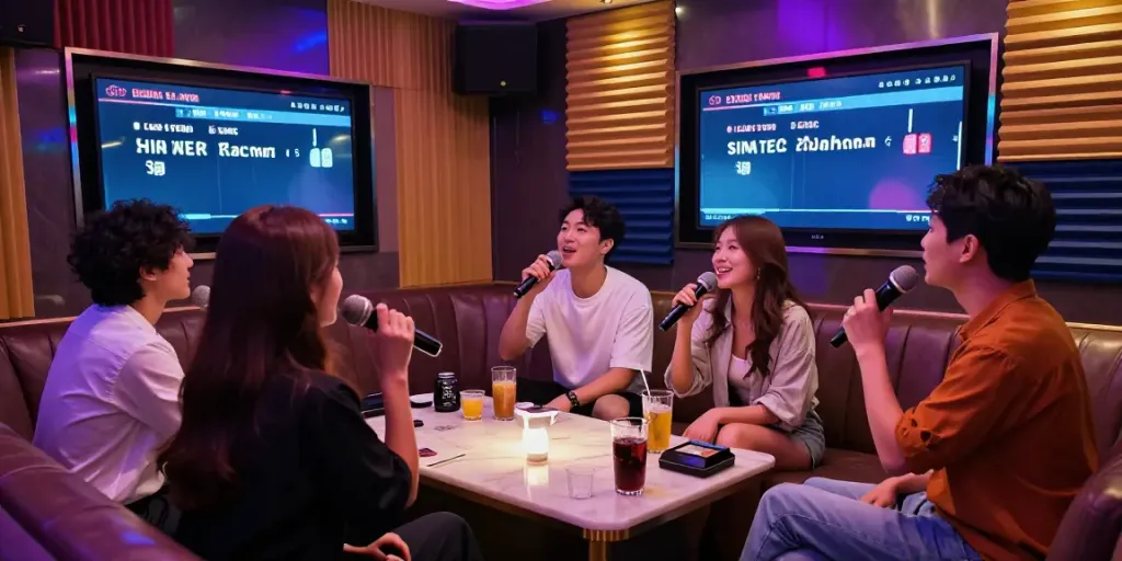 강남 달토에서 친구들과 노래를 부르는 즐거운 순간